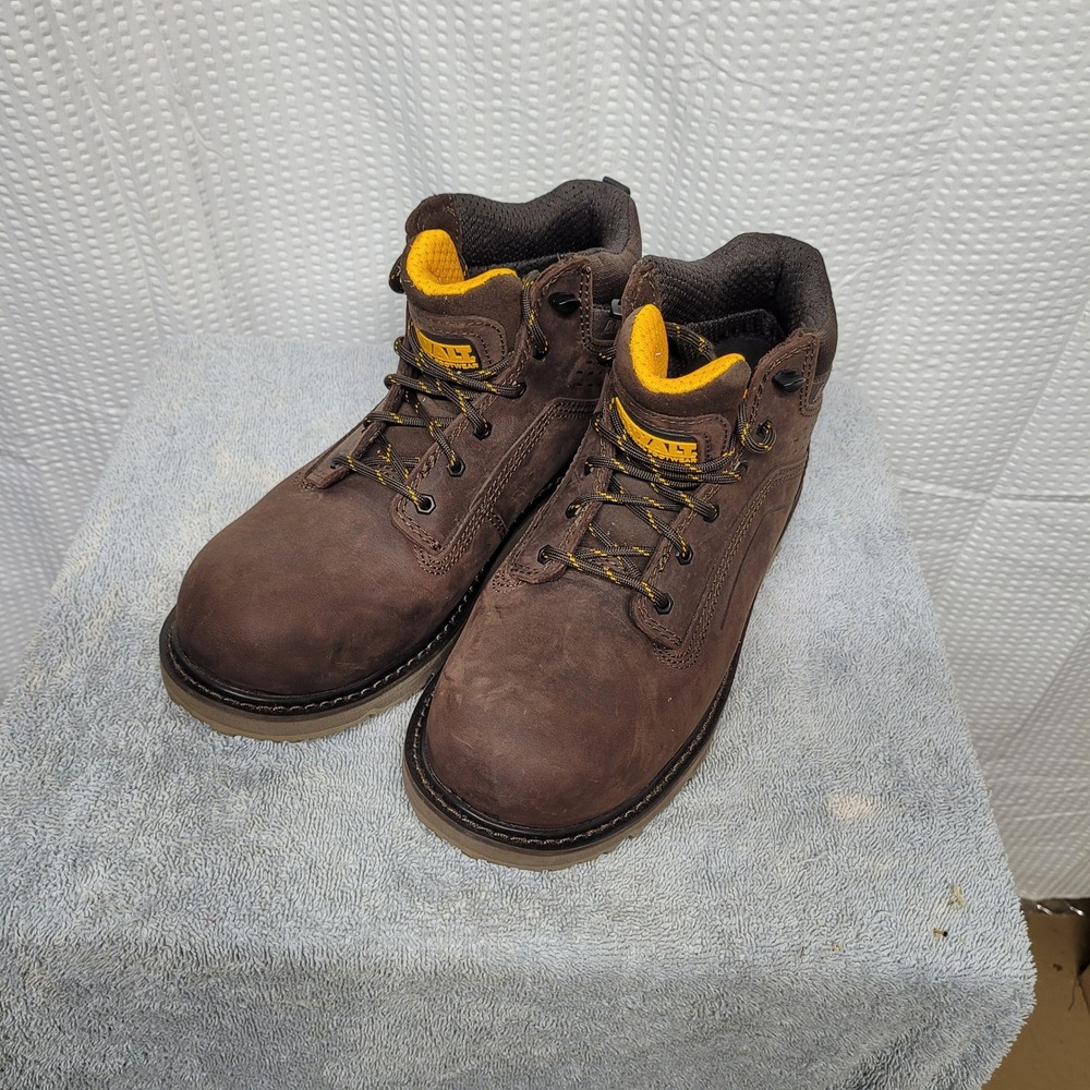DeWalt‎ DXWP72471 Womens 8 Brown Leather Work Boots ASTM Safety EH SR